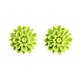 Flowerski náušnice - lime