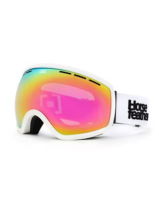 Horsefeathers snowboardové brýle Knox - white/mirror pink