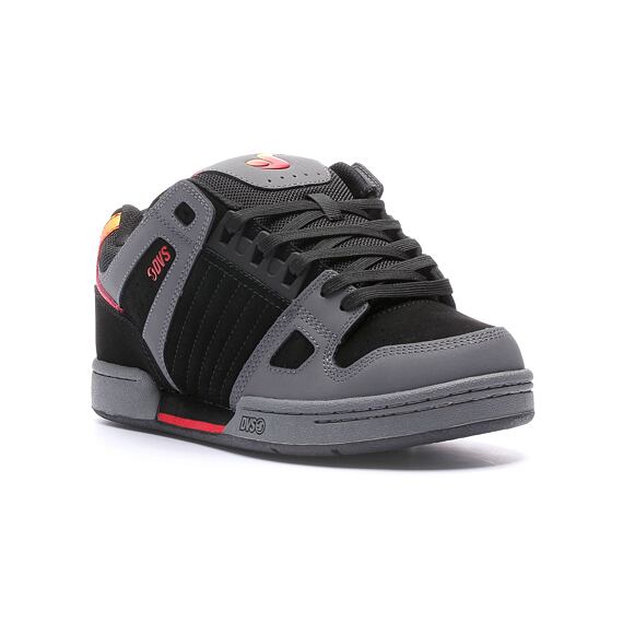DVS boty Celsius - charcoal/black/red/nubuck
