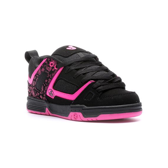 DVS dámské boty Gambol - black/pink/black/nubuck