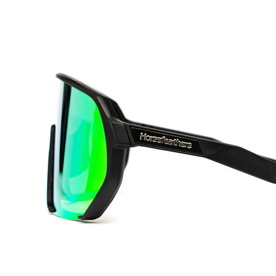 Horsefeathers cyklistické brýle Archie - black/mirror green
