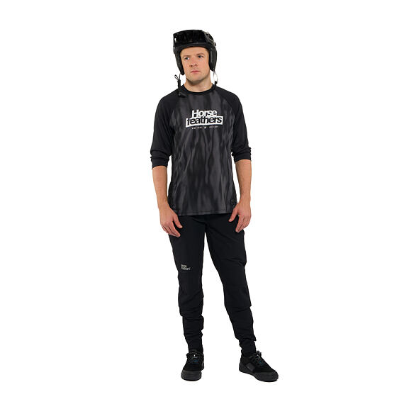 Horsefeathers bike dres Spike 3/4 - halftone/black