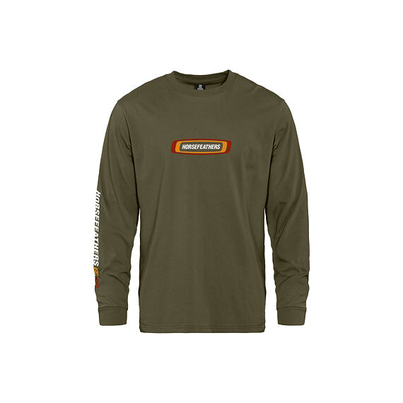 Horsefeathers triko Raceway LS - burnt olive